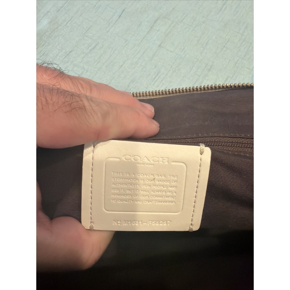 Coach Sierra Satchel in Signature Canvas with leather trim - Picture 7 of 7
